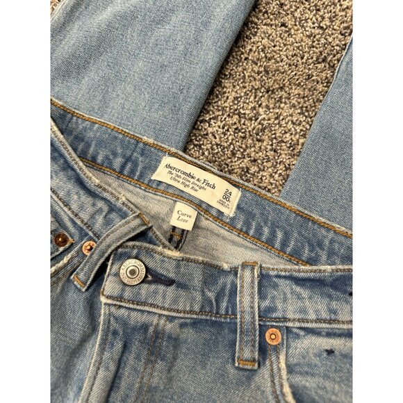 abercrombie and fitch the 90s slim straight ultra high rise Size 24 EUC - Picture 5 of 6